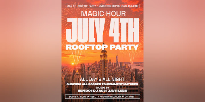 July 4th Rooftop Party at Magic Hour