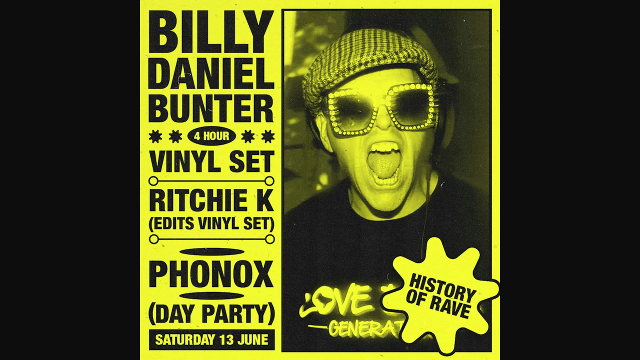 Billy Daniel Bunter: 4 Hour Vinyl Set (Day Party)