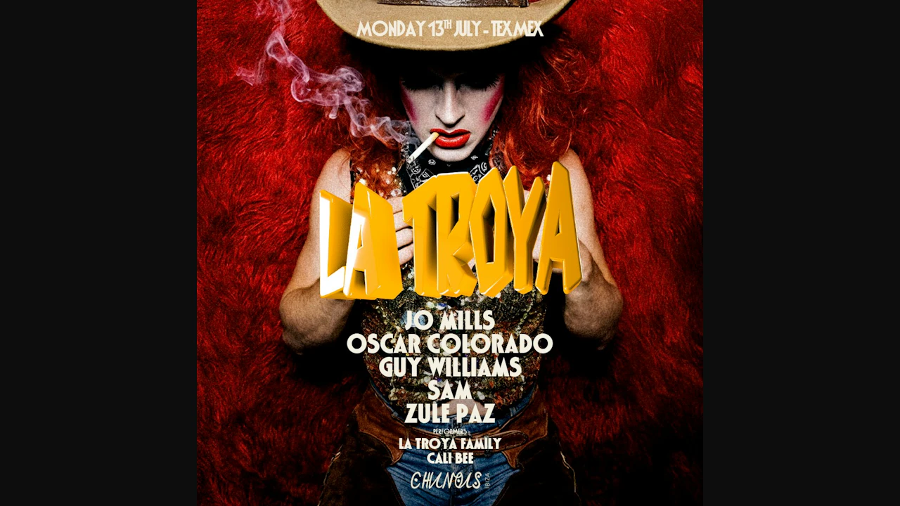 La Troya: Jo Mills, Oscar Colorado, Guy Williams, Sam, Zule Paz