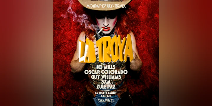 La Troya: Jo Mills, Oscar Colorado, Guy Williams, Sam, Zule Paz