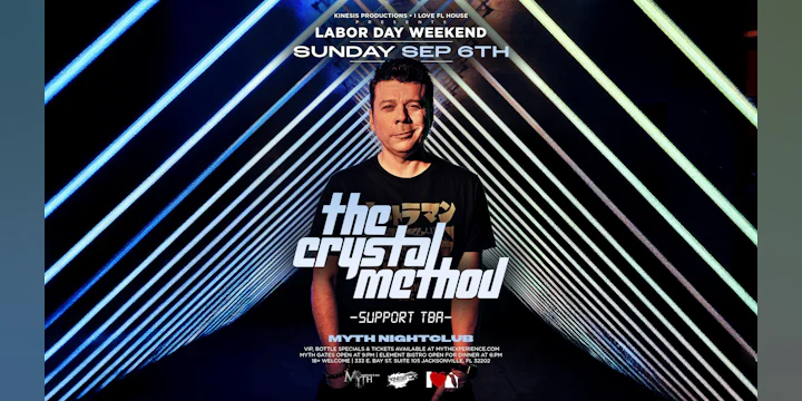 The Crystal Method @ MYTH Nightclub | Labor Day Weekend