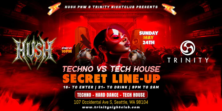 HUSH Presents: Techno vs. Tech House in Seattle