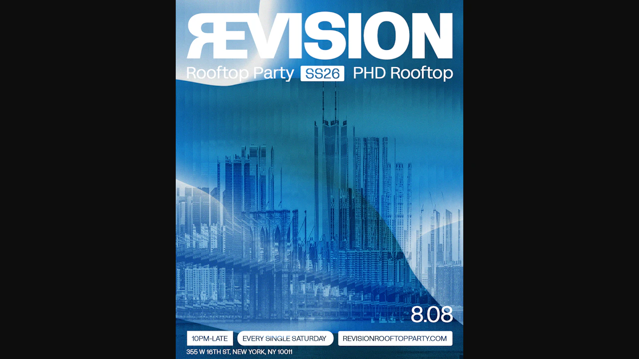 revision rooftop party