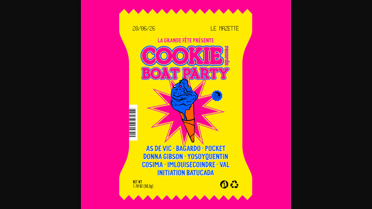 La Grande Fête présente Cookie Boat Party !