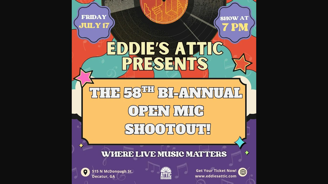 Eddie's Attic 58th Bi-Annual Open Mic Shootout