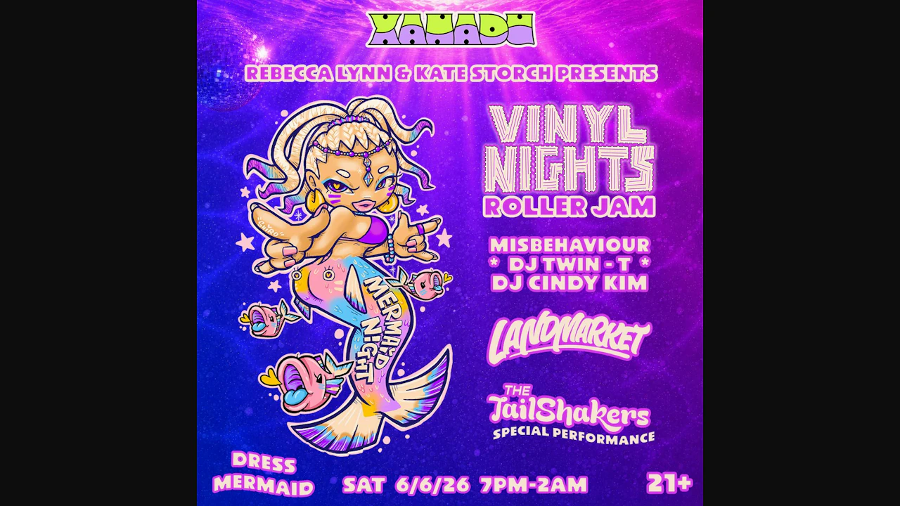 Mermaid Night: Vinyl Nights with Landmark & The Tail Shakers (skate)