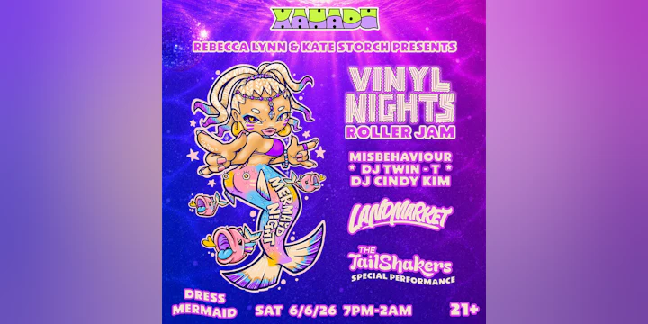 Mermaid Night: Vinyl Nights with Landmark & The Tail Shakers (skate)