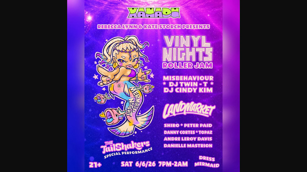 Mermaid Night - Vinyl Nights w/ Landmark & The TailShakers Feat. Misbehaviour, Twin-T & DJ Cindy Kim