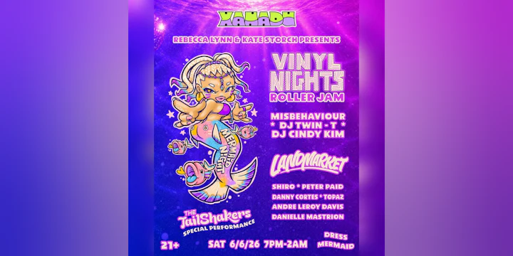 Mermaid Night - Vinyl Nights w/ Landmark & The TailShakers Feat. Misbehaviour, Twin-T & DJ Cindy Kim