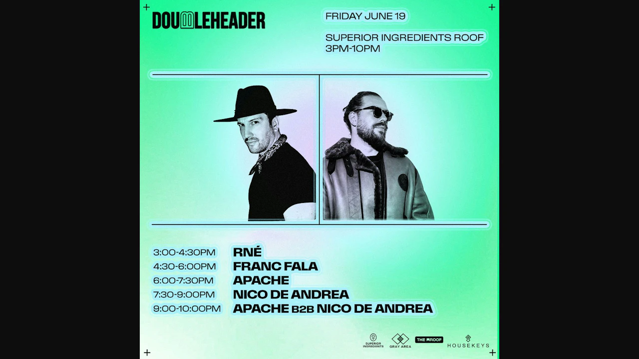 DOUBLEHEADER: Apache x Nico de Andrea