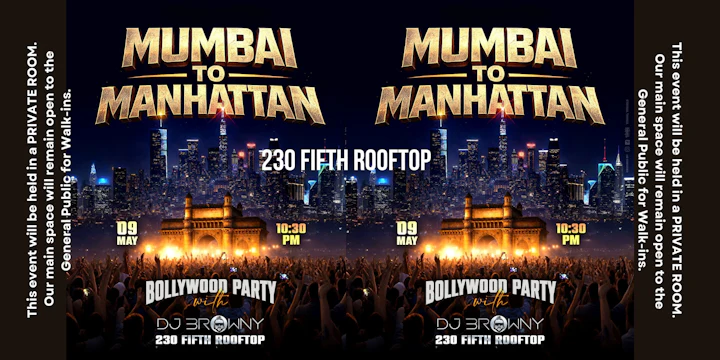 Mumbai to Manhattan: Bollywood Party