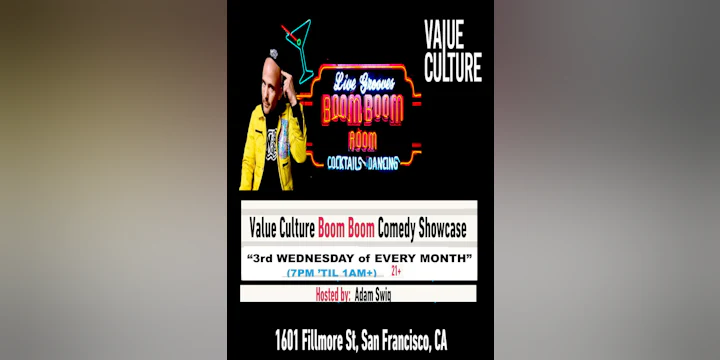 Boom Boom' s Comedy Showcase (No Cover Charge!)