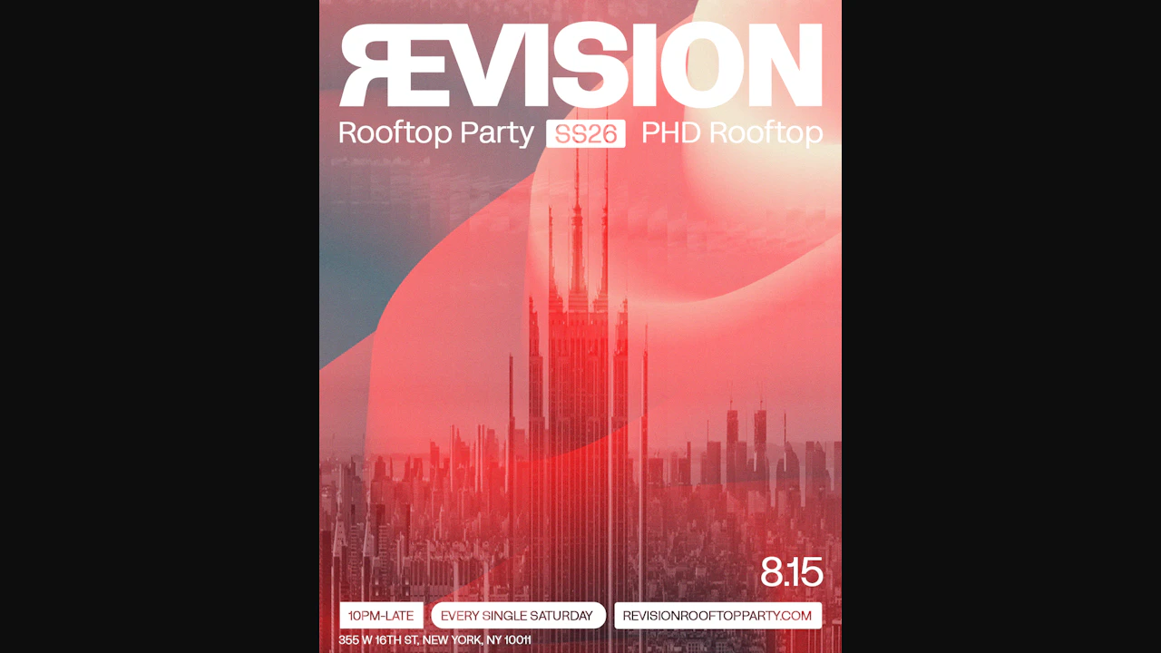 revision rooftop party