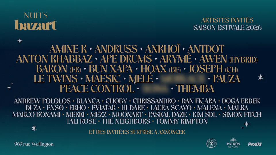 Nuits Bazart - Saison Estivale 2026