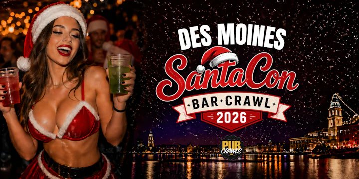 Des Moines SantaCon Bar Crawl 2026
