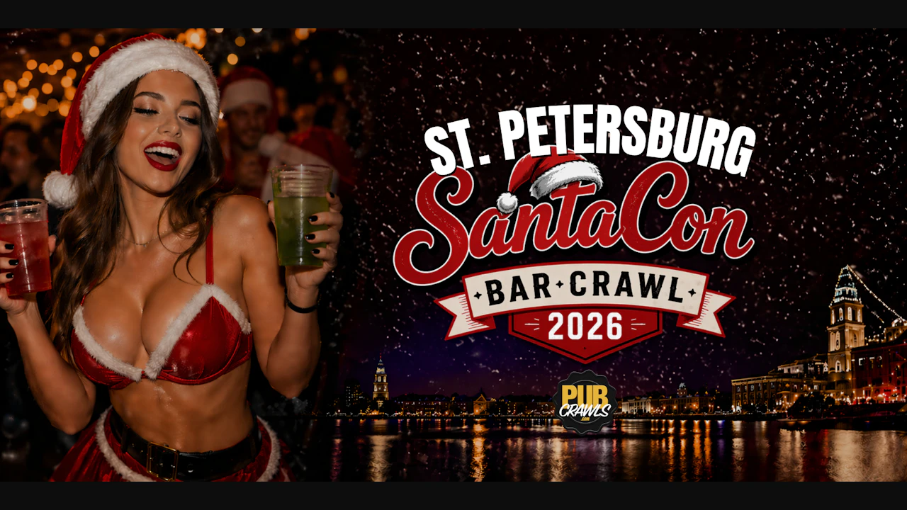 St. Petersburg SantaCon Bar Crawl 2026