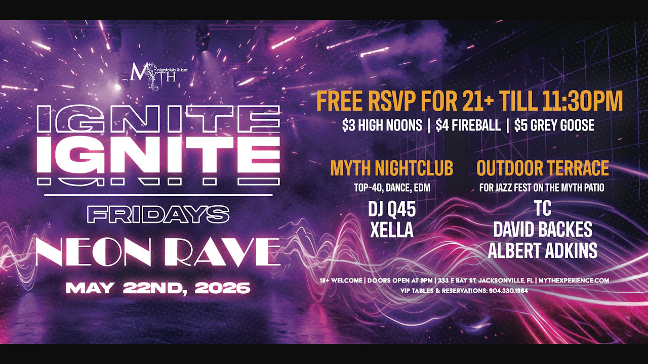 Myth Nightclub Presents: Ignite Fridays - Neon Rave