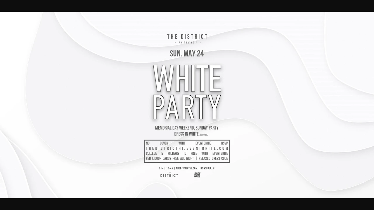 The White Party - Sunday
