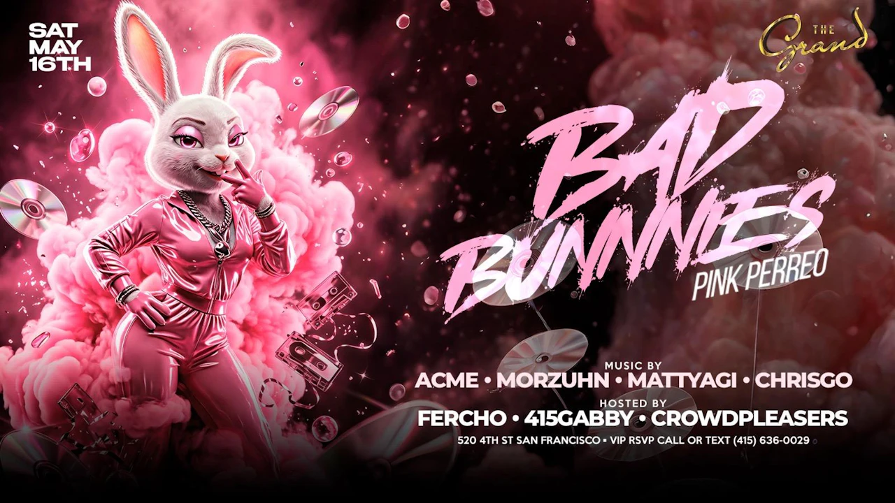Bad Bunnies Pink Perreo Saturday