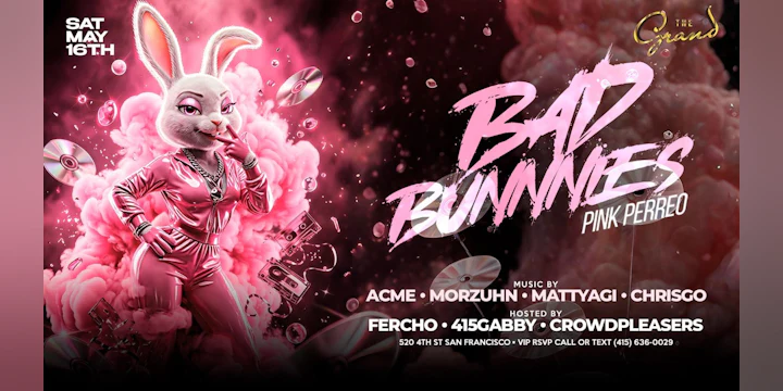 Bad Bunnies Pink Perreo Saturday