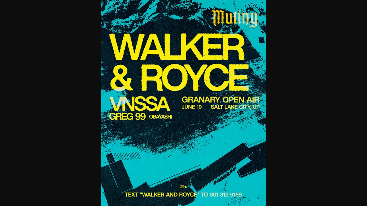 Mutiny Presents: Walker & Royce @ Granary Open Air