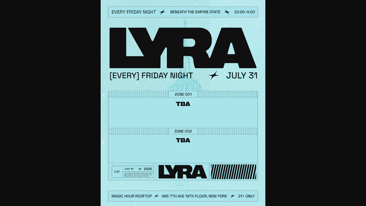 Lyra Rooftop Party 07.31.26
