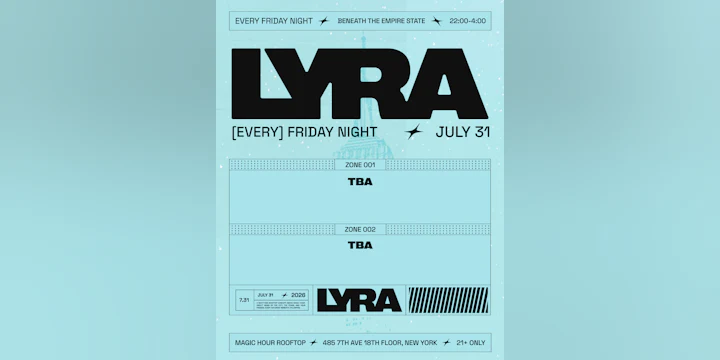 Lyra Rooftop Party 07.31.26
