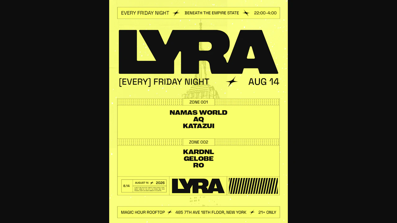 Lyra Rooftop Party 08.14.26