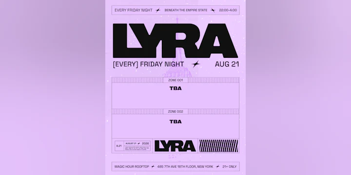 Lyra Rooftop Party 08.21.26