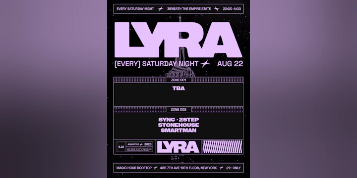 Lyra Rooftop Party 08.22.26