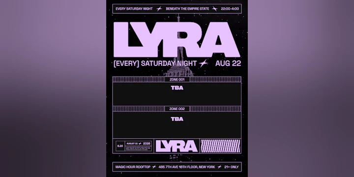 Lyra Rooftop Party 08.22.26
