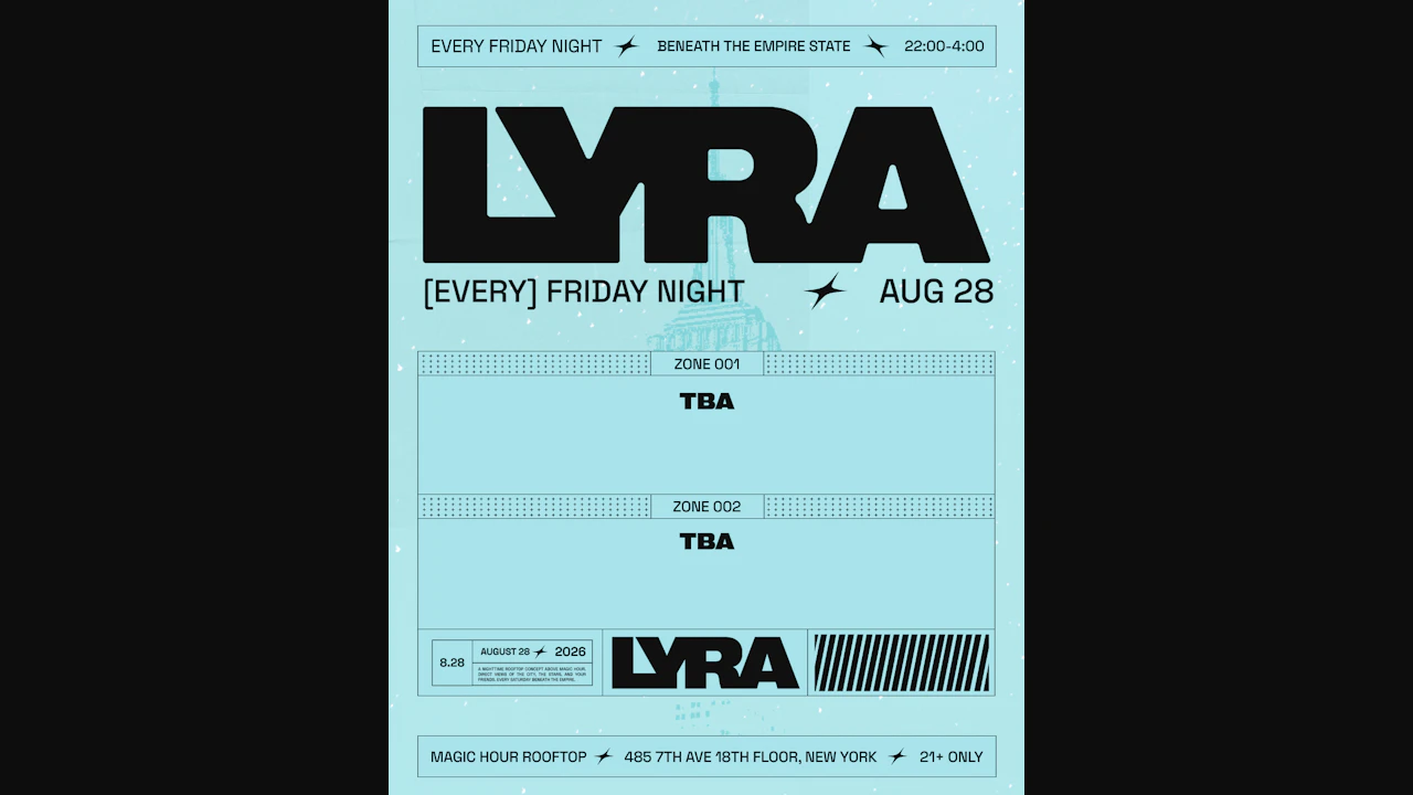 Lyra Rooftop Party 08.28.26