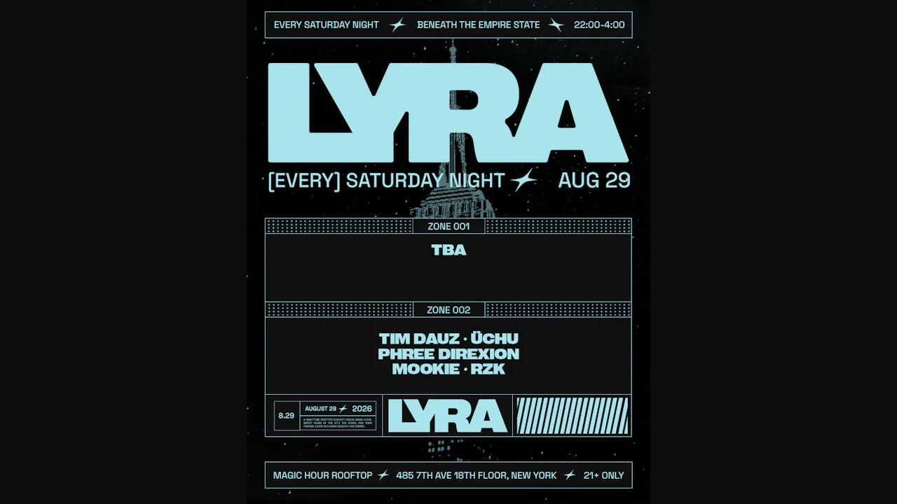 Lyra Rooftop Party 08.29.26