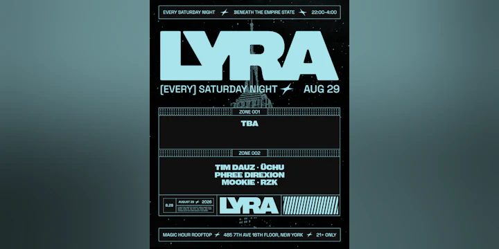 Lyra Rooftop Party 08.29.26
