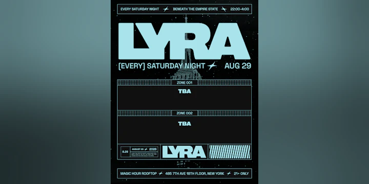 Lyra Rooftop Party 08.29.26