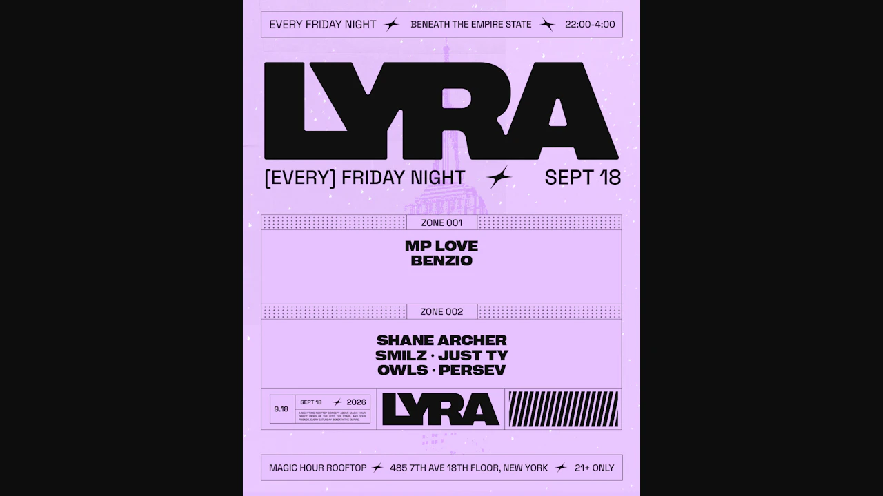 Lyra Rooftop Party 09.18.26