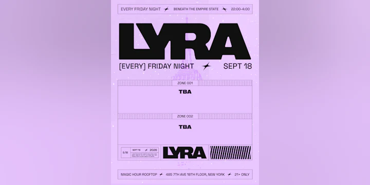 Lyra Rooftop Party 09.18.26