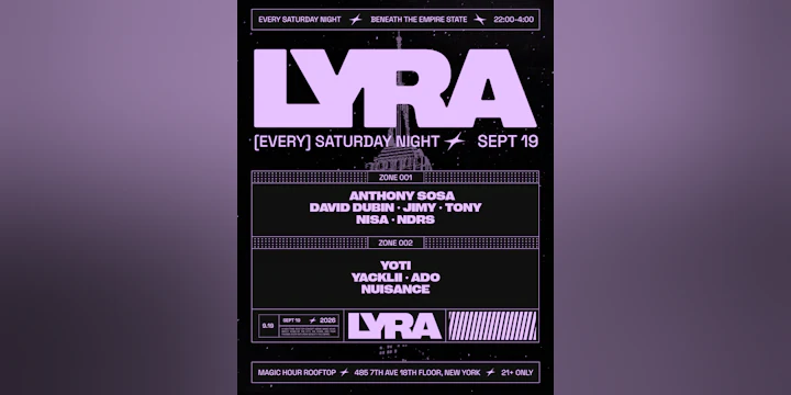 Lyra Rooftop Party 09.19.26