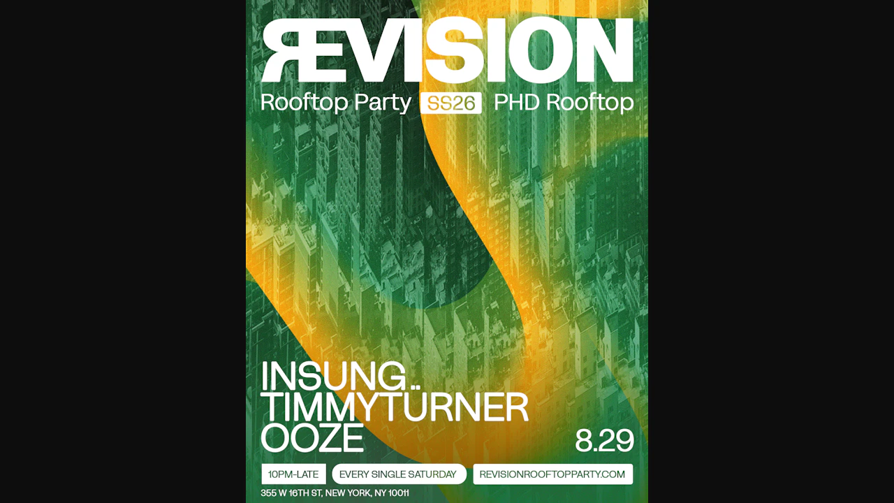 revision rooftop party