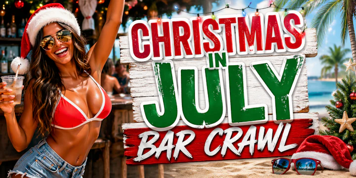 Boise Christmas in July Bar Crawl 2026