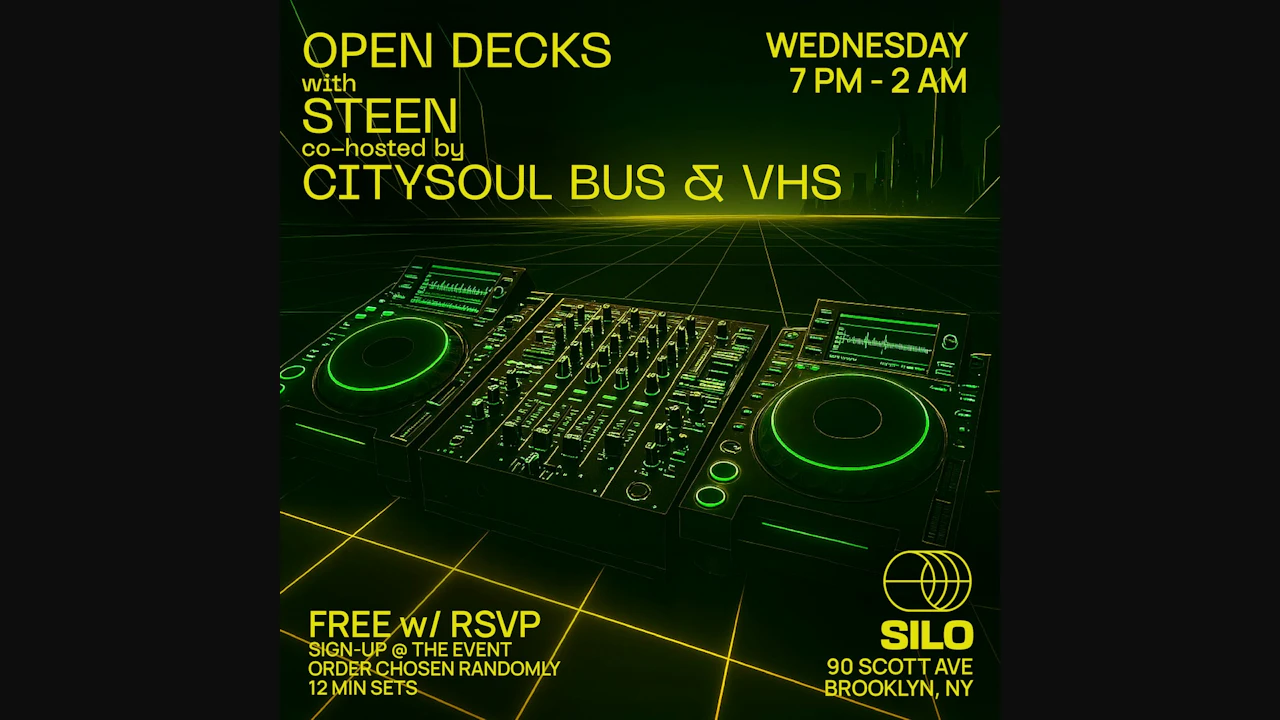 Open Decks w/ CitySoul Bus and VHS