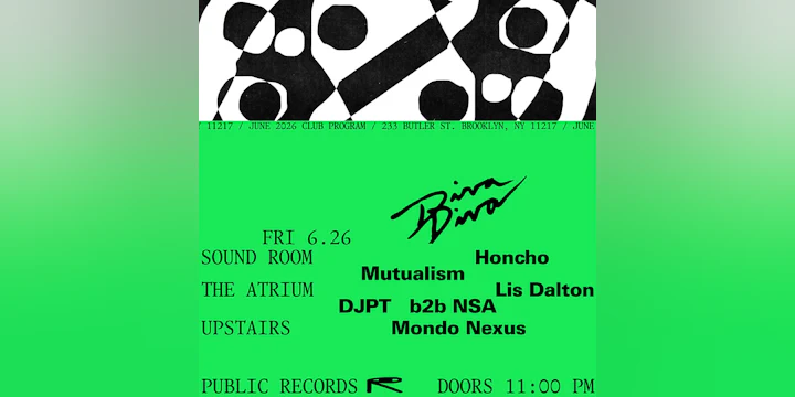 Diva Diva: Honcho, Mutualism / Lis Dalton, DJPT b2b NSA / Mondo Nexus