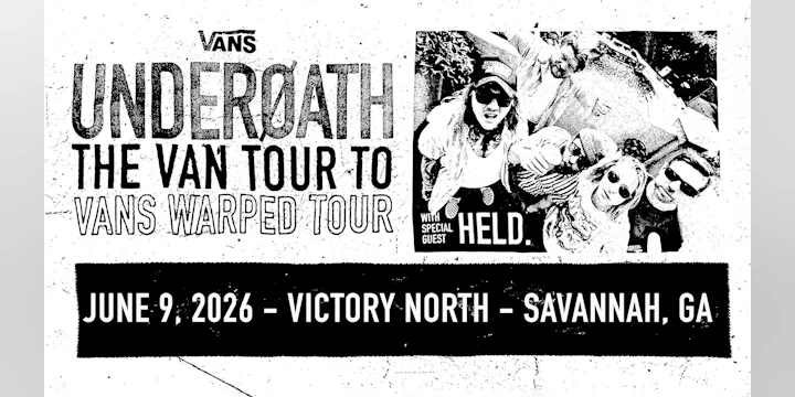 Underoath: the Van Tour to Vans Warped Tour w/ Special Guest Held.