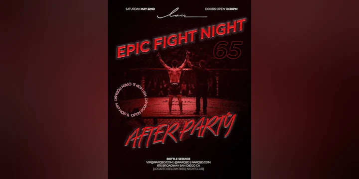 Epic Fight Night- After Party