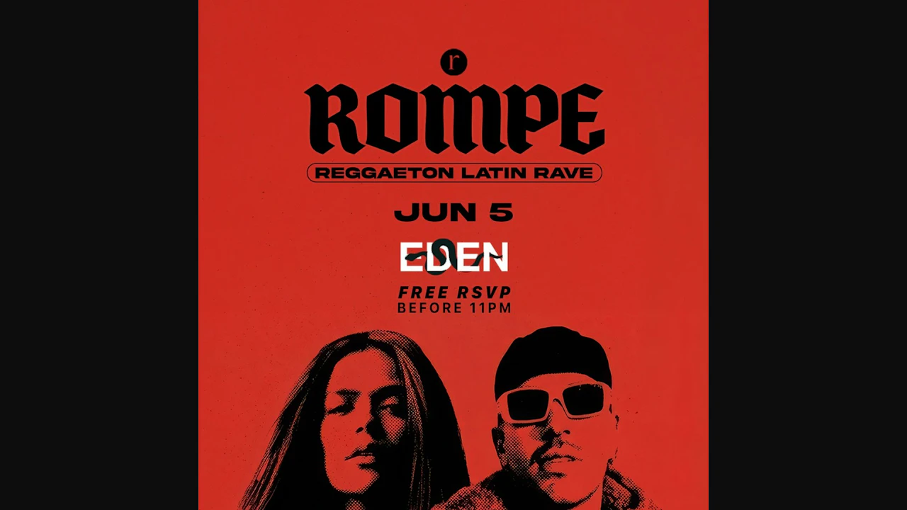 Rompe - Reggaeton Latin Rave → FREE RSVP (21+)