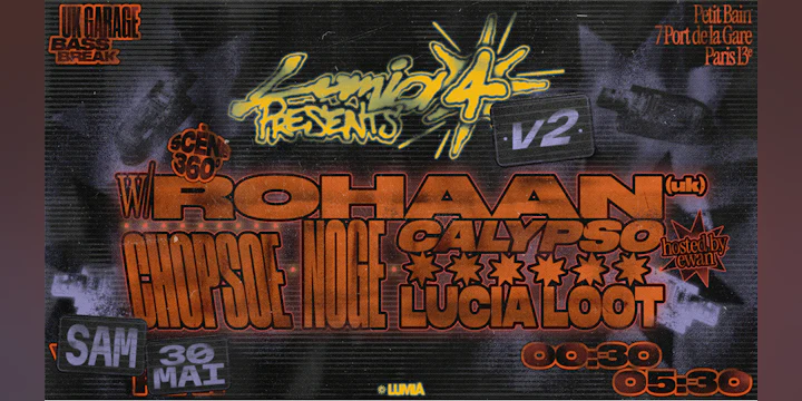 Lumia presents #4 v2 with Rohaan - UK Garage, Bass Break