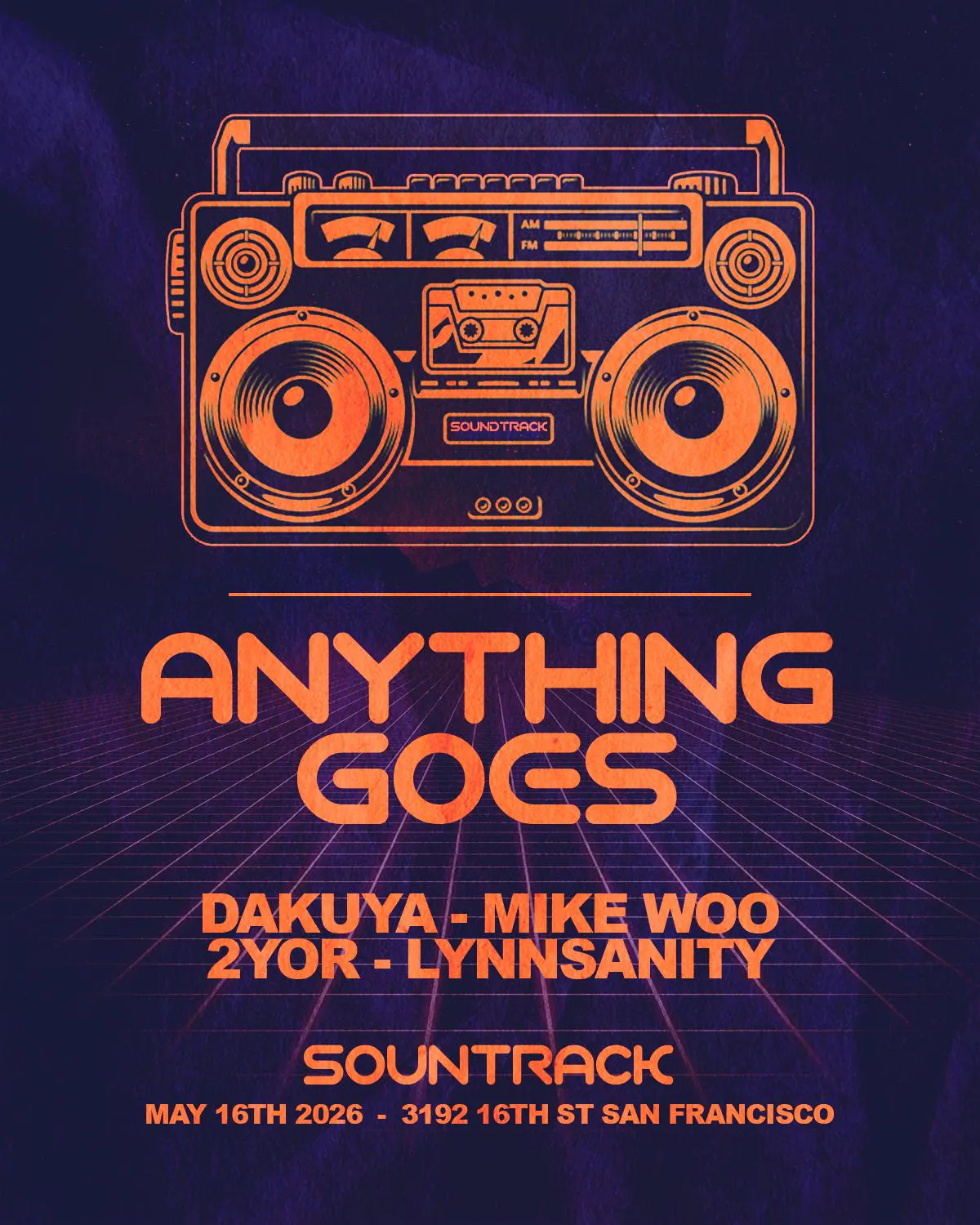 Anything Goes @ Soundtrack SF 5/16/2026