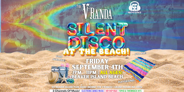 Silent Disco AT THE BEACH @ Beaver Island Beach! (ALL AGES)