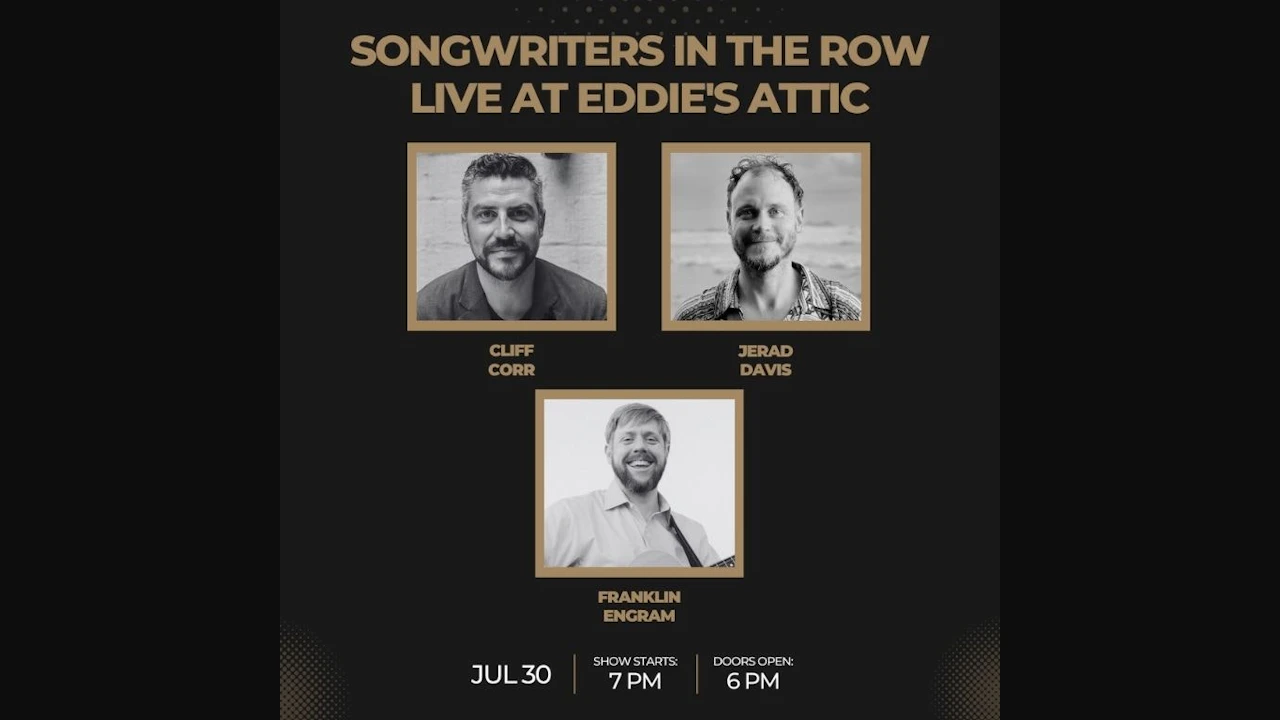 Songwriters in the Row ft. Cliff Corr, Jerad Davis, & Franklin Engram