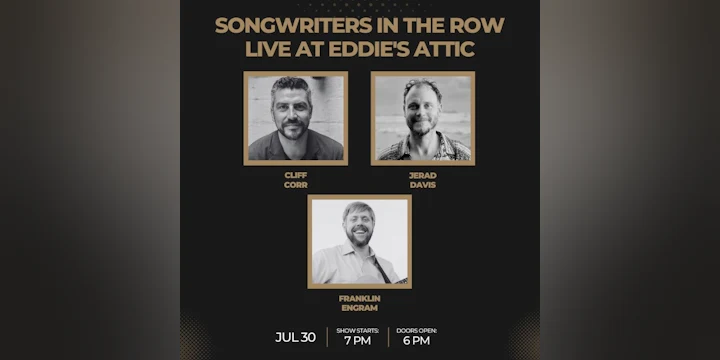 Songwriters in the Row ft. Cliff Corr, Jerad Davis, & Franklin Engram
